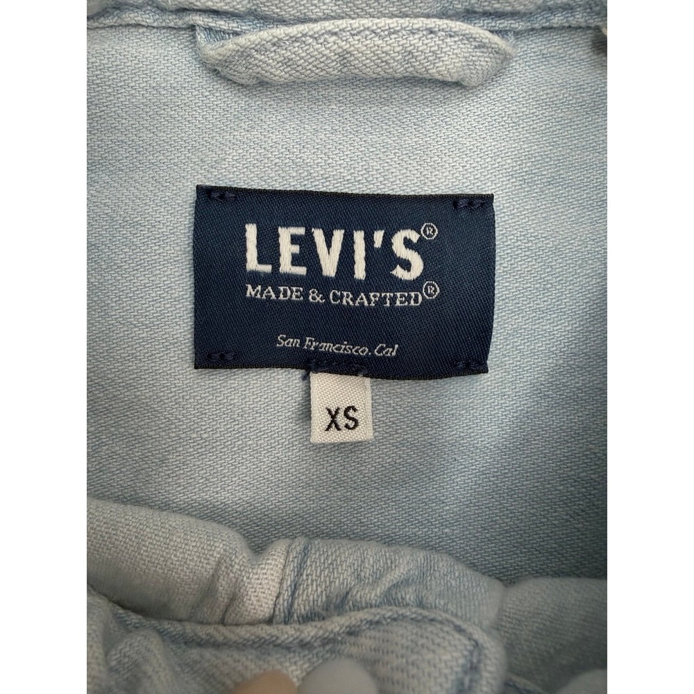 Levi's Made & Crafted Chambray Button Shirt Light… - image 4